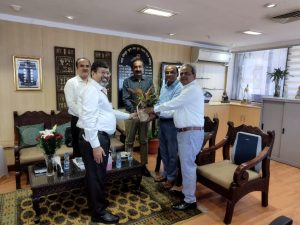 SHRI VIJAY RANJAN SINGH HAS ASSUMED THE CHARGE OF CHAIRMAN AND MANAGING DIRECTOR, SPMCIL FOR A PERIOD OF FIVE YEARS W.E.F. 27.09.2023